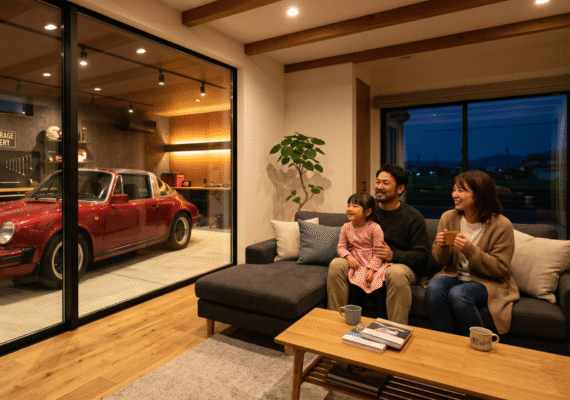 【平屋×ビルトインガレージ】愛車と暮らす理想の間取りと動線の工夫