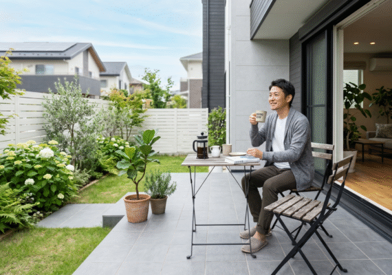 バーベキュー後の掃除も楽々！タイルデッキを注文住宅に取り入れるメリット