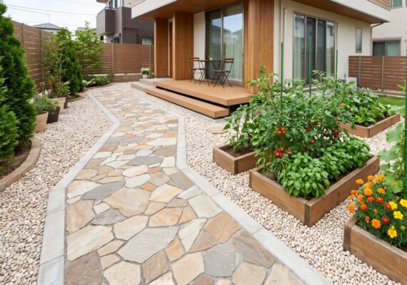 朝採れ野菜を食卓に！「家庭菜園」と「屋外水栓」を楽しむ庭づくりのポイント